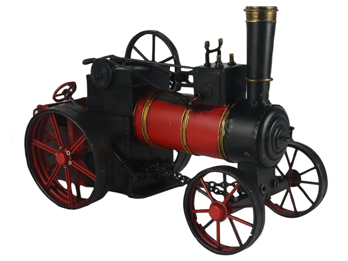 Red & Black Vintage Steam Train